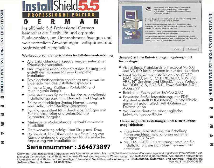 install shield professional edition 55 b